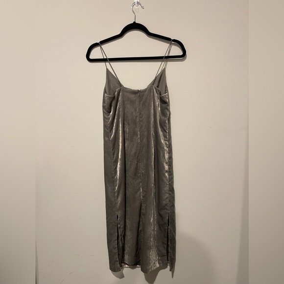 H&M Grey Velvet Dress - Picture 5 of 6